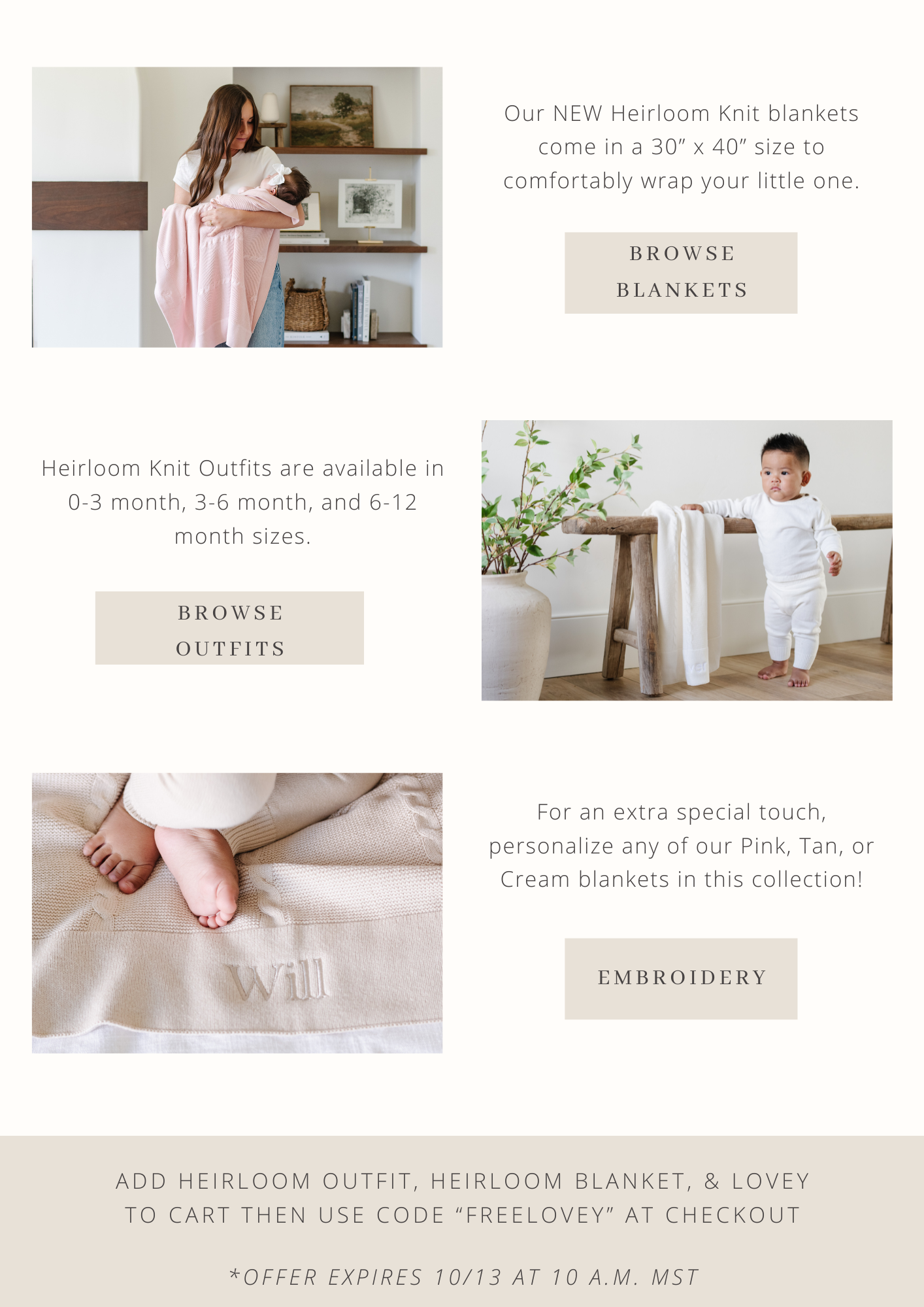 Classic & Cozy Heirloom Collection Now LIVE! 🤍 Saranoni